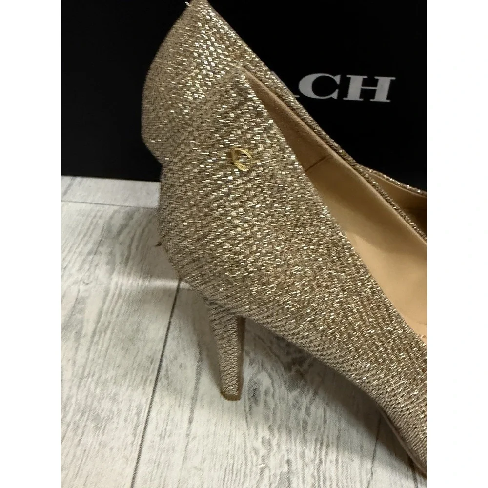 Coach Addie 90 Metallic Mesh Pumps Size 6B Women's